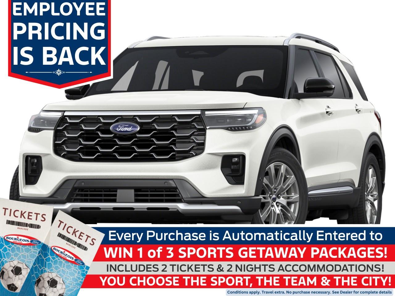 New 2025 Ford Explorer Platinum 4wd for sale in Midland, ON