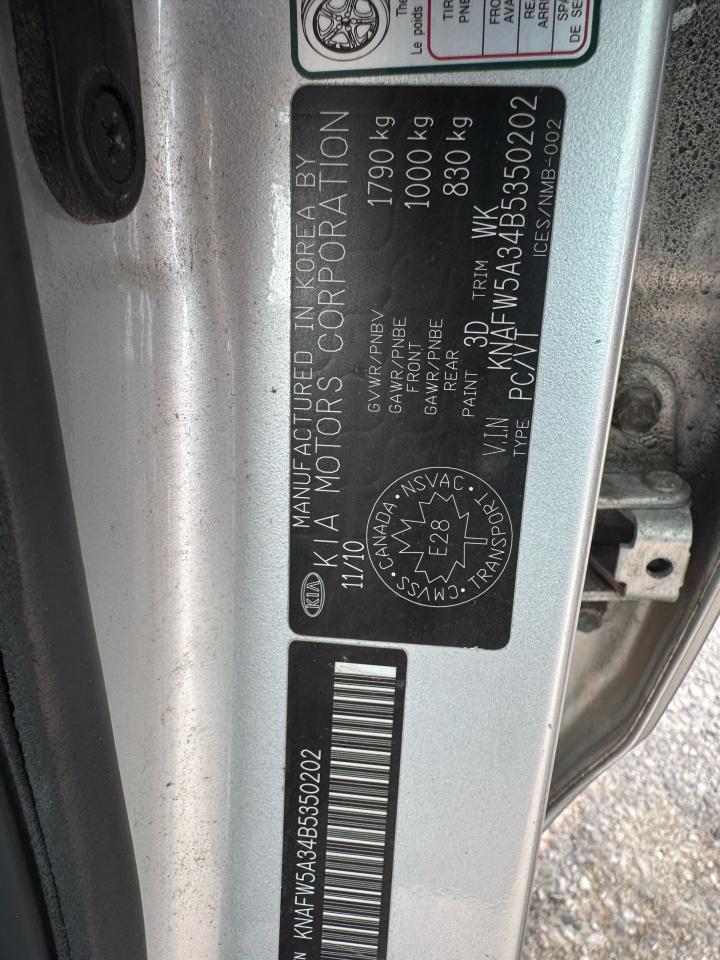 2011 Kia Forte5 SX, AUTO, HATCH, ONLY 65KMS, CERTIFIED - Photo #16