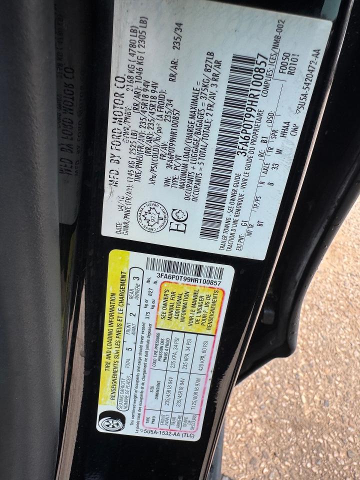 2017 Ford Fusion SE, LEATHER, SUNROOF, ALLOYS, 4 CYL, LOADED, CERT - Photo #18