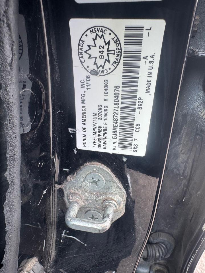 2007 Honda CR-V AS IS, EX-L,  RUNS GOOD, RUSTY UNDERBODY - Photo #17