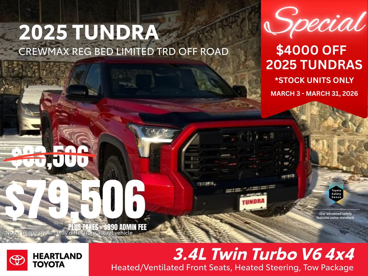 2025 Toyota Tundra Crewmax Limited TRD Off Road Photo0
