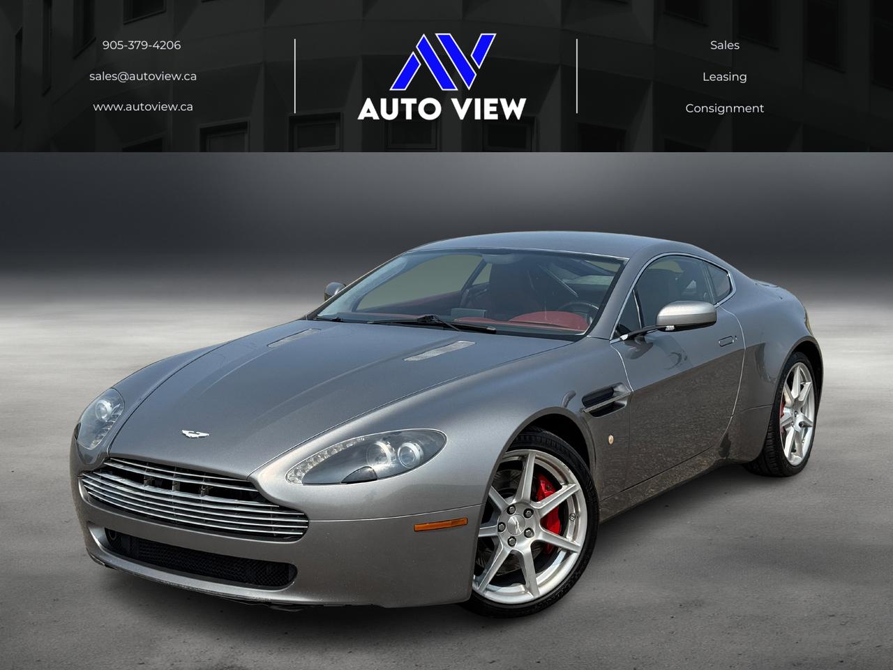 2008 Aston Martin Vantage Coupe **RED LEATHER INTERIOR**