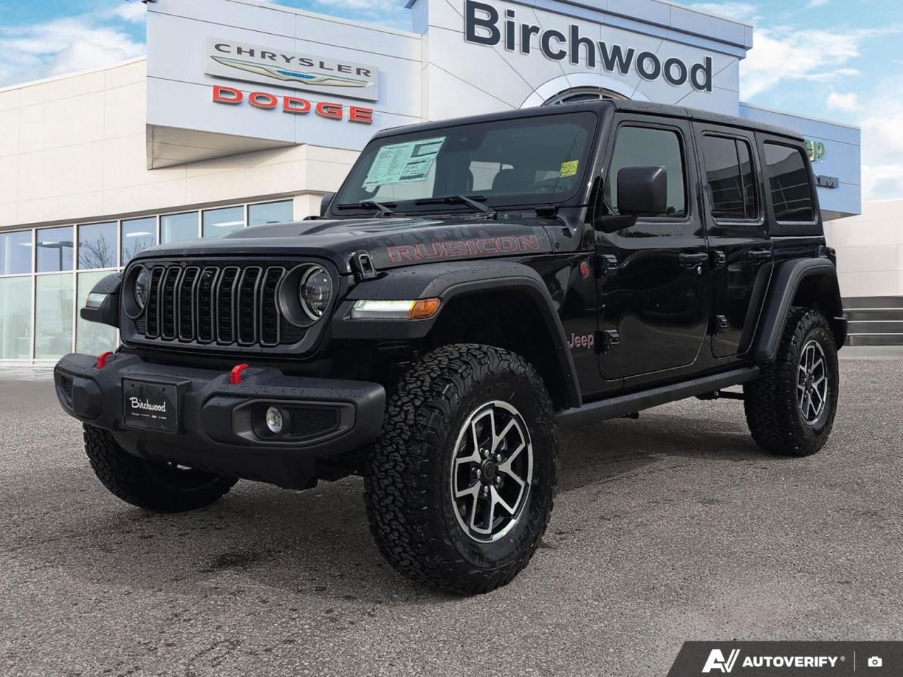New 2025 Jeep Wrangler Rubicon | 10% Off Plus $2500 Loyalty | for sale in Winnipeg, MB