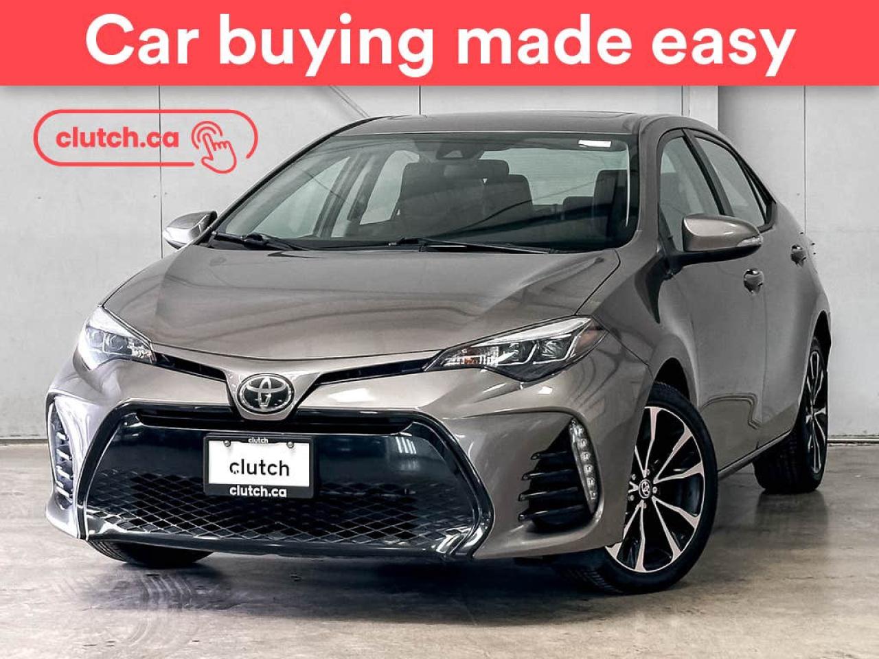 Used 2017 Toyota Corolla SE w/ Upgrade Pkg. w/ Heated Front Seats, Rearview Camera, Cruise Control for sale in Toronto, ON