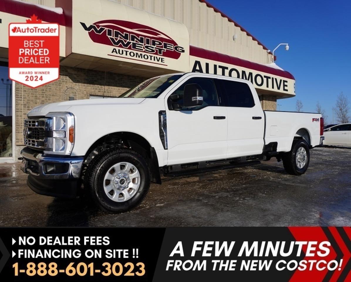 *** Dealer arranged financing on site! Quick, Simple,  no calls or waiting on bank appointments required!! Drive away today ***   NO ADMINISTRATION FEES!!

VERY LOW KMS & STILL LIKE NEW INSIDE AND OUT! READY TO GO TO WORK OR PLAY, 8-FOOT BOX, HEAVY DUTY GVW, NEW GENERATION 2024 FORD F-350 FX4 PREMIUM SUPER DUTY! EXCEPTIONALLY CLEAN WITH AN ACCIDENT-FREE WESTERN CDN HISTORY. VERY WELL EQUIPPED & A TRUE WORKHORSE - NEW GENERATION 2023 Ford F-350 CREW CAB FX4 PLUS  EQUIPPED WITH THE NEW POWERFUL 7.3L V8, THE NEW 10-SPEED TRANSMISSION AND OF COURSE 4X4 WITH LOCKING REAR DIFF, TOW PKG AND AND MANY MORE GREAT OPTIONS. HARD TO FIND WITH 8-FOOT BOX, PREMIUM TRUCK - DO NOT WAIT OR YOU WILL MISS THIS VERY CLEAN PREMIUM TRUCK WITH LOW KMS AS IT WONT LAST LONG!

- New Gen 7.3 L OHV PFI V8 ( 430 hp / 485 pound-feet tq)
- 10-Speed automatic WITH selectable drive modes
- Auto 4x4 with 2 stage transfer case 
- Locking rear diff 
- Power seats (6-Passenger with large folding center console)
- Big Screen SYNC Multi Media Infotainment sys
- Premium Audio system with AUX, dual USB and Satellite radio 
- 4G LTE WiFi Mobile Hotspot Internet Access
- Android Auto / Apple Car Play
- Bluetooth phone connectivity 
- Backup camera 
- Remote and Keyless entry 
- Factory remote starter
- Power Pedals
- Factory power inverter
- Factory Tow Package with HD GVW package 
- Factory Brake controller
- Full extendable tow mirrors
- Fog lights / Tow hooks
- Tinted Windows
- Easy step rear bumpers 
- Factory side box steps  
- Chrome Appearance package (Bumpers, Grill and more)
- Factory Side steps
- Cargo Management sys
- Premium Aluminum Factory Sport Wheels riding on Near NEW Michelin A/T tires
- Read below for more info.. 

STILL LIKE NEW,  VERY WELL LOOKED AFTER NEW GENERATION FX4 PREMIUM F350 SUPER DUTY WITH ALL THE RIGHT OPTIONS, WORK READY, HEAVY DUTY 2024 Ford F-350  FX4 PLUS 4X4 WITH 8FT BOX. This truck is an exceptionally clean Western Cdn truck,  loaded with all the necessary options and more including the work/tow ready New Gen 7.3L OHV PFI V8 ( 430 hp / 485 pound-feet tq), 10-speed automatic transmission WITH selectable drive modes, auto 4x4 with 2 stage transfer case and locking diff, Power 6 passenger seating with large folding center console, air, tilt, cruise, PW, PL, premium big screen audio with Sirius satellite, AUX and USB input, factory Bluetooth, FORD Microsoft Sync, remote entry,  full tow package with heavy duty GVW, extendable trailer tow mirrors with integrated signals, factory brake controller, tow hooks, fog lights, Chrome appearance package with chrome grill and bumpers with fog lights, tinted windows, side steps, 18 inch Aluminum Alloy Wheels with Near NEW Michelin A/T tires, and so much more. Very clean LOW ACCIDENT FREE Western Canadian kms thats been well cared for and well serviced. Really must be seen - Ready for all your work or pleasure hauling or towing needs! 

Comes with a Manitoba Safety Certification, and we have many Extended Powertrain warrantys available on your vehicle purchase up to 10-year coverage (on eligible vehicles see dealer for details). Financing on site with Zero down financing OAC. Trades accepted. View at Winnipeg West Automotive Group, 5195 Portage Ave. (only a couple of minutes past the new Costco) Dealer permit # 6007, Call now 1(888) 601-3023. This Car is located in Winnipeg Manitoba,  however we can have it shipped anywhere in North America relatively inexpensively.