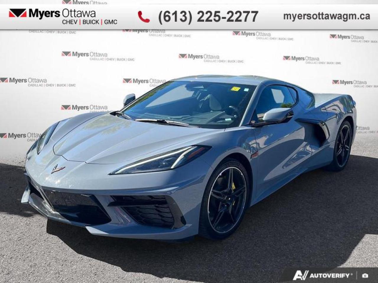 Used 2025 Chevrolet Corvette Stingray Coupe  1LT, COUPE, SEAWOLF GREY ON JET BLACK for sale in Ottawa, ON