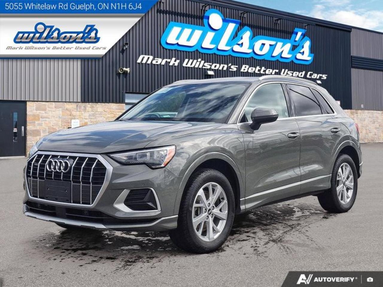 Used 2021 Audi Q3 Progressiv AWD | Leather | Pano Roof | Heated Wheel + Seats | Rear Camera | Power Seat | and More ! for sale in Guelph, ON