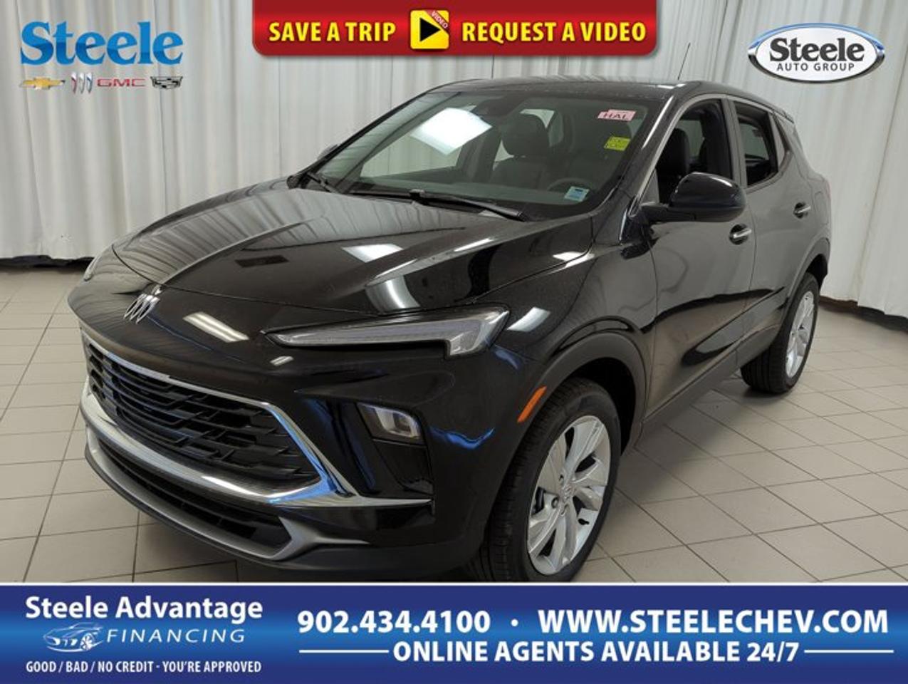 Experience the confidence of driving a brand new 2026 Buick Encore GX Preferred, now available at Steele Chevrolet Buick GMC in Dartmouth. This compact SUV blends modern design with advanced engineering, offering a turbocharged 1.3-litre engine, all-wheel drive, and a sophisticated black exterior and interior. With four doors and an automatic transmission, this Encore GX Preferred is ready to elevate your daily commute or weekend adventures.ADVANCED SAFETY FEATURESAll-wheel drive for enhanced road stabilityComprehensive airbag system throughout cabinRearview camera for confident reversingElectronic stability control for added assurancePERFORMANCE AND EFFICIENCYTurbocharged 1.3-litre gas engine delivers powerAutomatic transmission for smooth shiftingAll-wheel drive for optimal tractionEngineered for balanced fuel efficiencyCOMFORT AND CONVENIENCEFour-door access for easy entry and exitSpacious black interior for driver and passengersAutomatic climate control for year-round comfortThoughtful cabin layout for everyday practicalityTECHNOLOGY AND CONNECTIVITYIntegrated infotainment system for entertainmentUSB connectivity for device chargingSteering wheel controls for easy accessBluetooth hands-free calling capabilityCARGO SPACEFlexible cargo area for daily essentialsSplit-folding rear seats for extra storageLow lift-over height for easy loadingAmple rear space for groceries or gearWHAT OTHER OWNERS LIKESmooth, quiet ride on city and highwayUser-friendly infotainment and controlsConfident handling in all weather conditionsPractical size for urban and suburban drivingThis 2026 Buick Encore GX Preferreds VIN is: KL4AMCSL8TB037317.