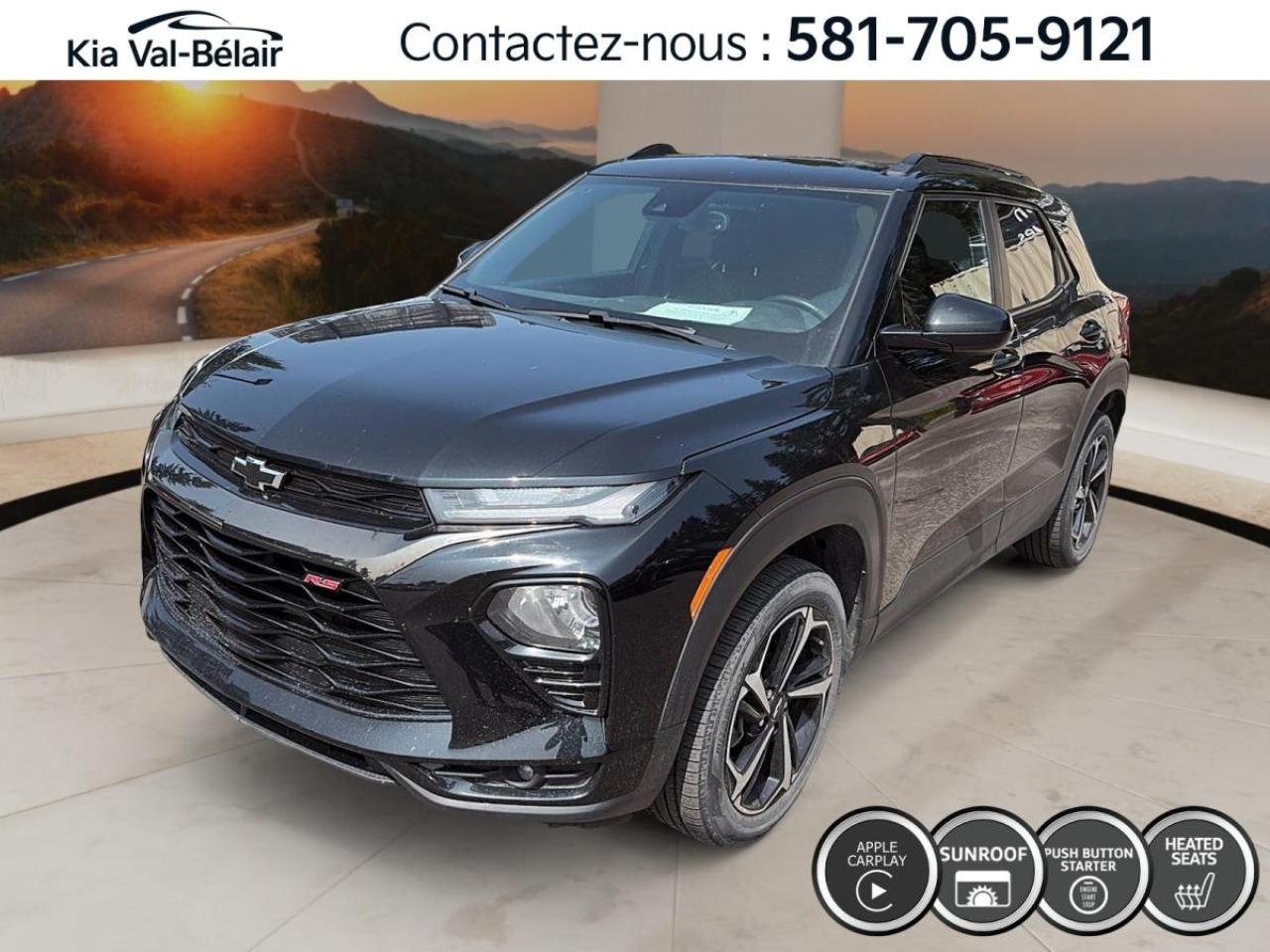 Used 2021 Chevrolet TrailBlazer RS *AWD *TURBO *TOIT *CRUISE *CAMERA *CARPLAY *A/C for sale in Québec, QC