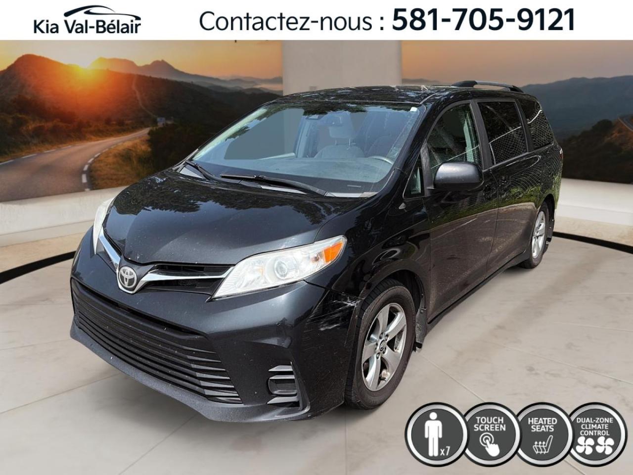 Used 2019 Toyota Sienna LE *8 PASSAGERS *CRUISE *CAMERA *SIÈGES CHAUFF *A/C for sale in Québec, QC