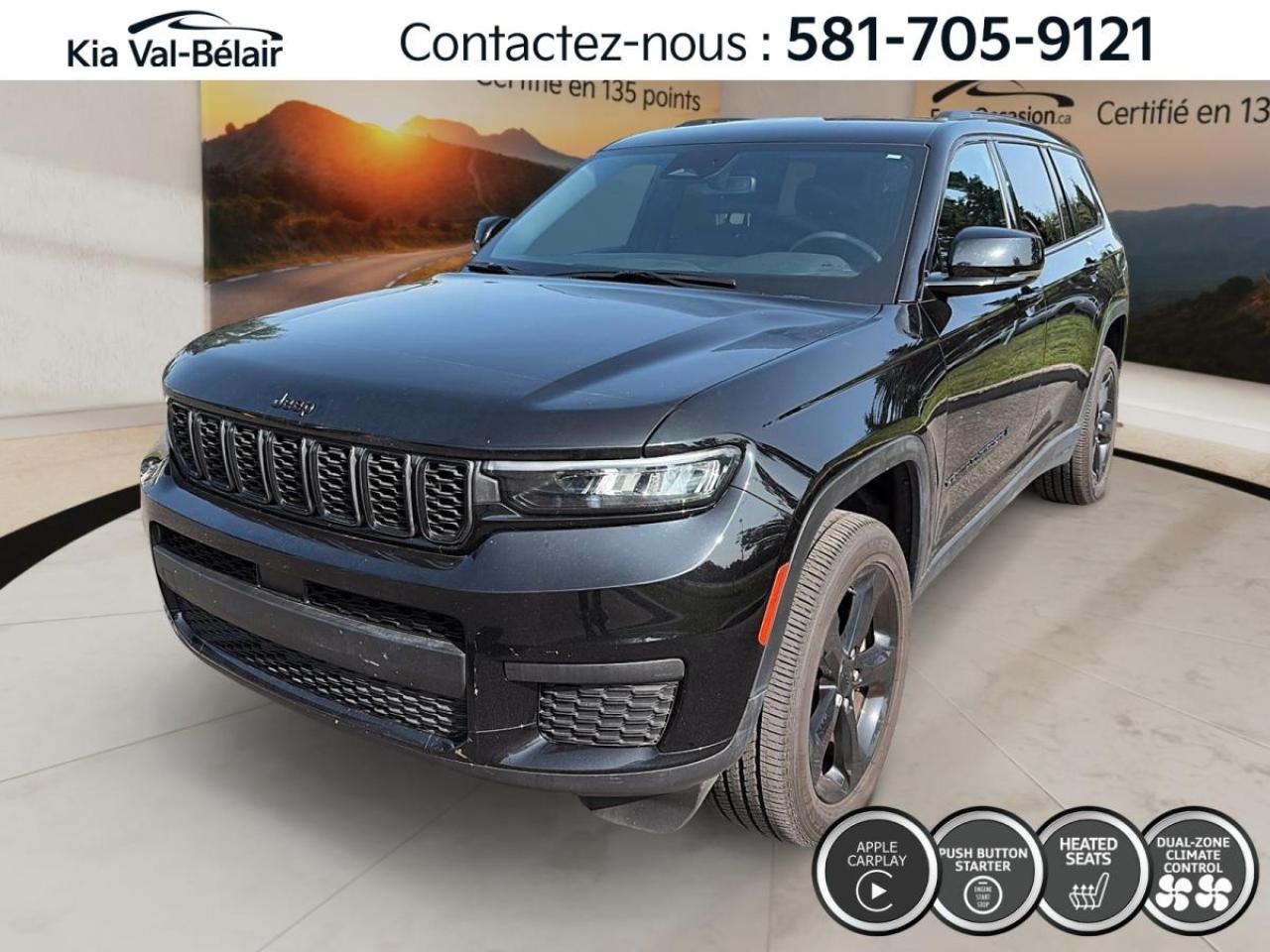 Used 2024 Jeep Grand Cherokee L ALTITUDE *4X4 *V6 *293HP *CUIR *CAMERA *BI-ZONE for sale in Québec, QC