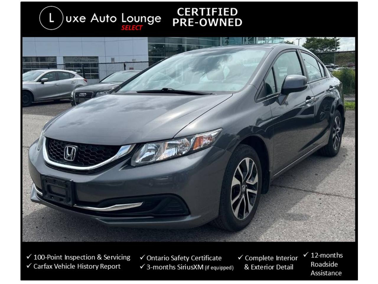 2013 Honda Civic EX LOW KM!!! AUTO, SUNROOF, HEATED SEATS, CLEAN!!!