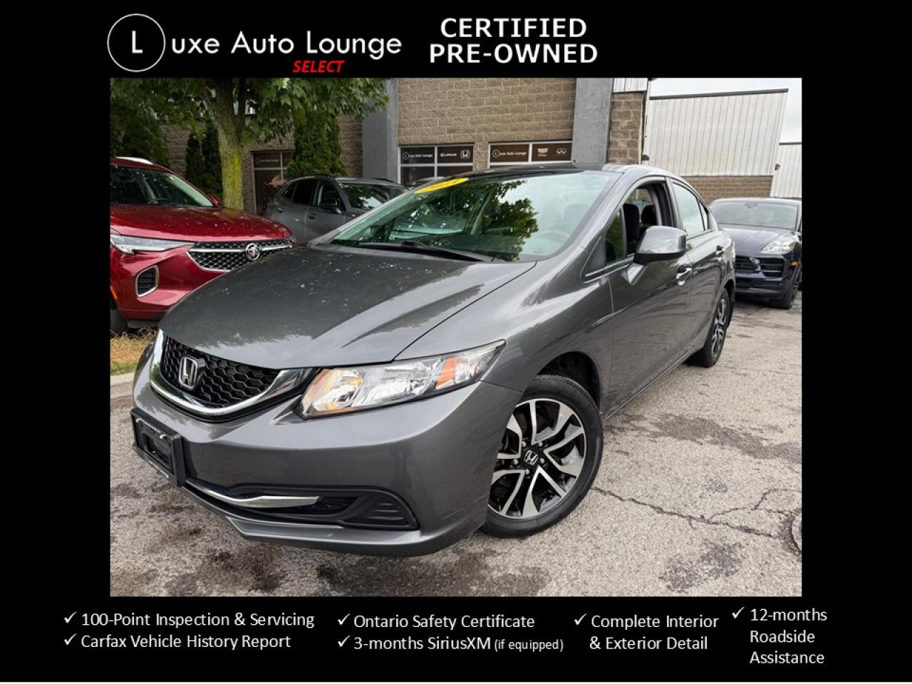 Used 2013 Honda Civic EX LOW KM!!! AUTO, SUNROOF, HEATED SEATS, CLEAN!!! for sale in Orleans, ON