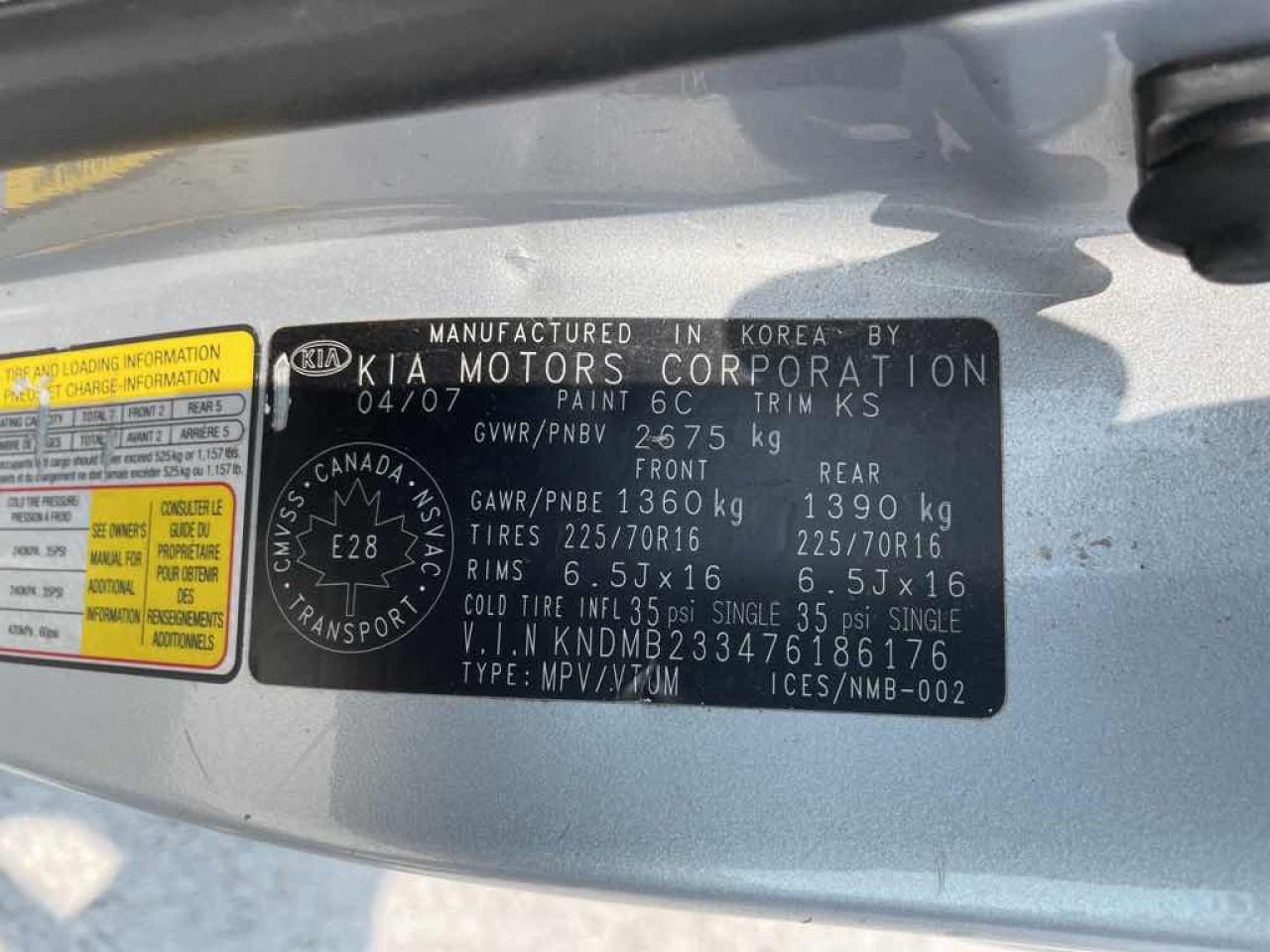 2007 Kia Sedona LX - Photo #13