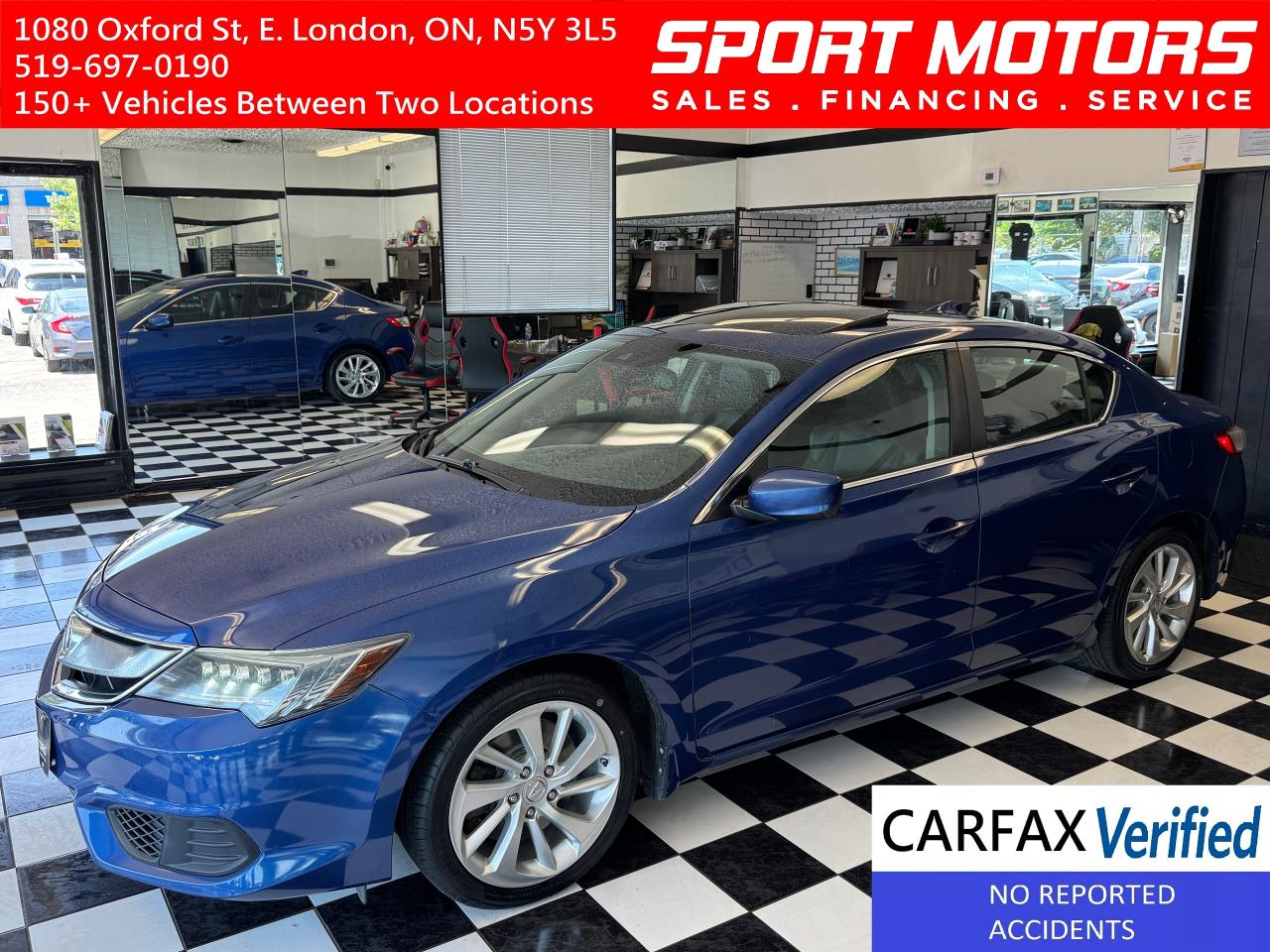 Used 2016 Acura ILX Premium+New Tires+Adaptive Cruise+CLEAN CARFAX for sale in London, ON