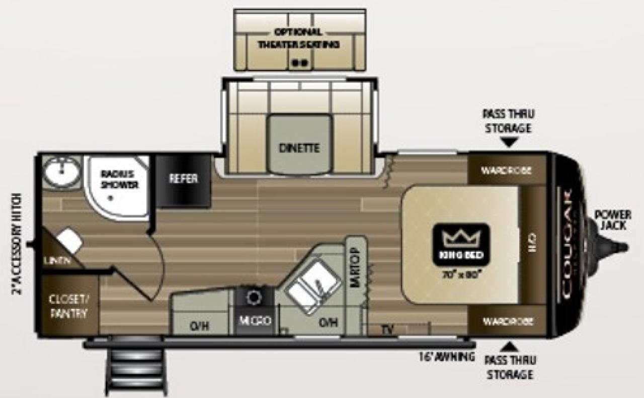 2019 Keystone Cougar 22RBSWE 