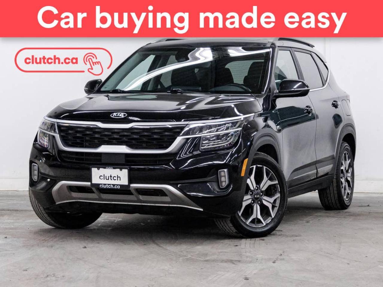 Used 2021 Kia Seltos EX Premium AWD w/ Apple CarPlay & Android Auto, Power Moonroof, Nav for sale in Toronto, ON