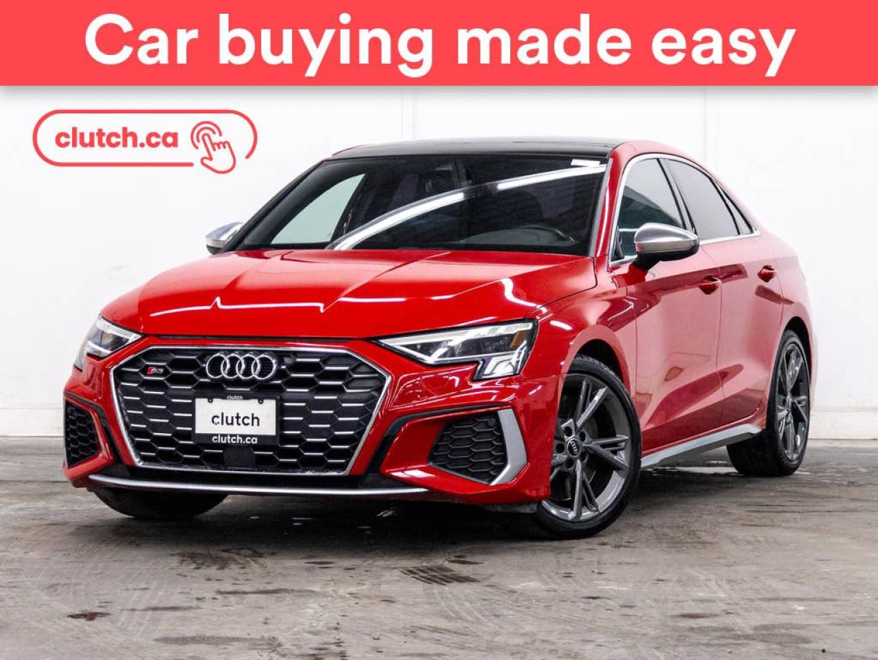 Used 2022 Audi S3 2.0T Quattro Komfort w/ Apple CarPlay & Android Auto, Power Moonroof, Heated Front Seats for sale in Toronto, ON