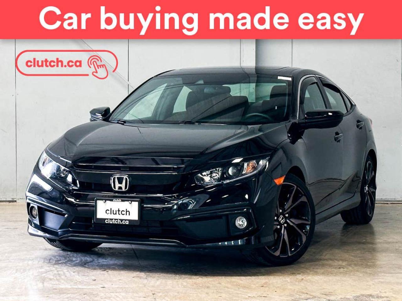 Used 2021 Honda Civic Sport w/ Apple CarPlay, Heated Front Seats, Rearview Cam for sale in Toronto, ON