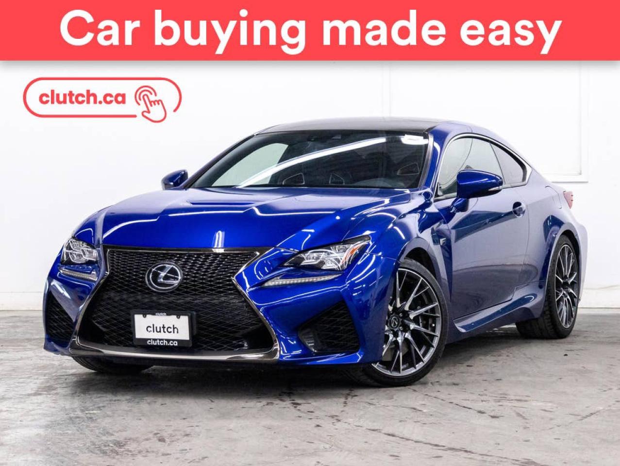 Used 2015 Lexus RC F w/ Performance Pkg w/ Nav. Heated Front Seats, Heated Steering Wheel for sale in Toronto, ON