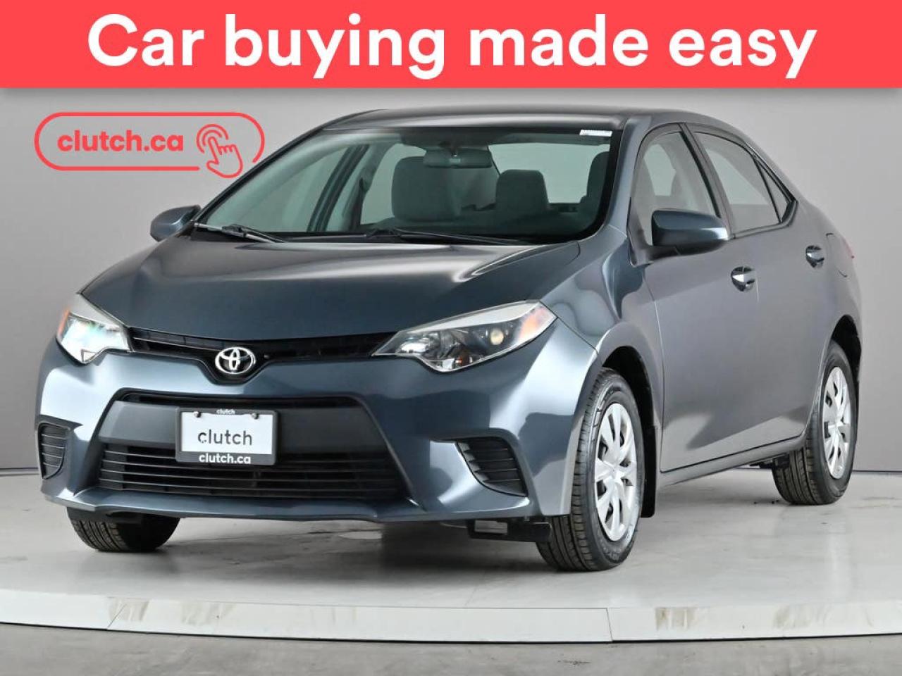 Used 2016 Toyota Corolla CE w/ A/C, USB, Aux for sale in Toronto, ON