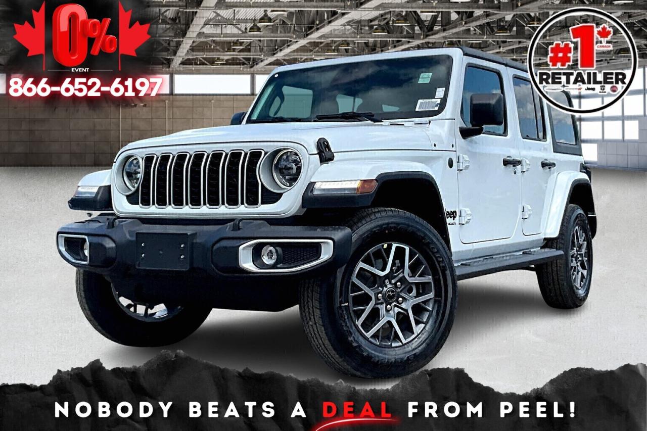 New 2025 Jeep Wrangler Sahara 4DR | Leather | Side Steps | Carplay | 4X4 for sale in Mississauga, ON