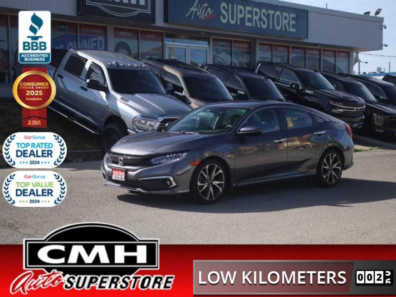Used 2020 Honda Civic Sedan Touring  **VERY LOW KMS** for sale in St. Catharines, ON