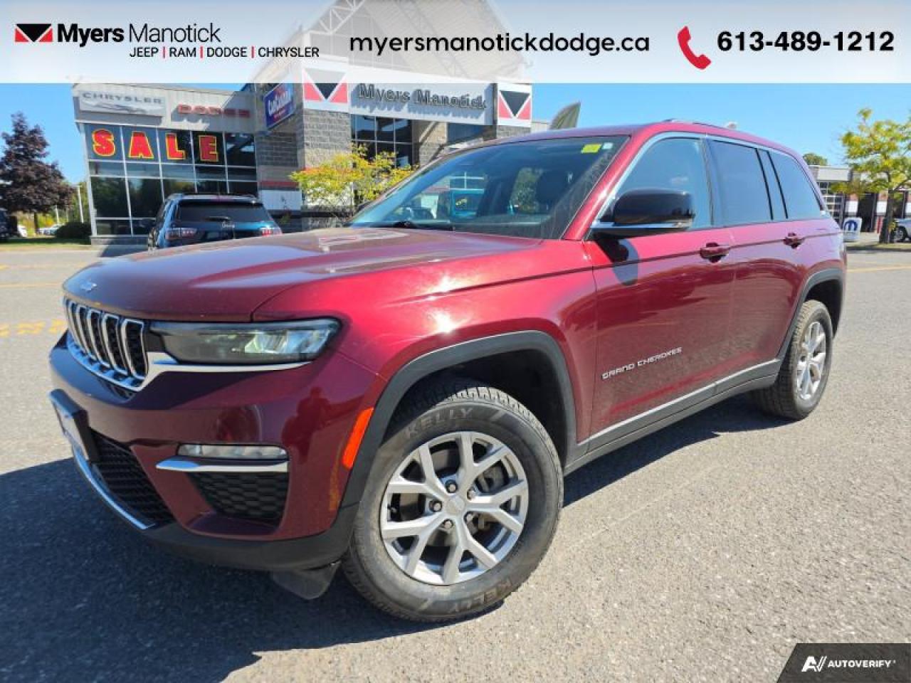 Used 2023 Jeep Grand Cherokee Limited  - Leather Seats for sale in Ottawa, ON