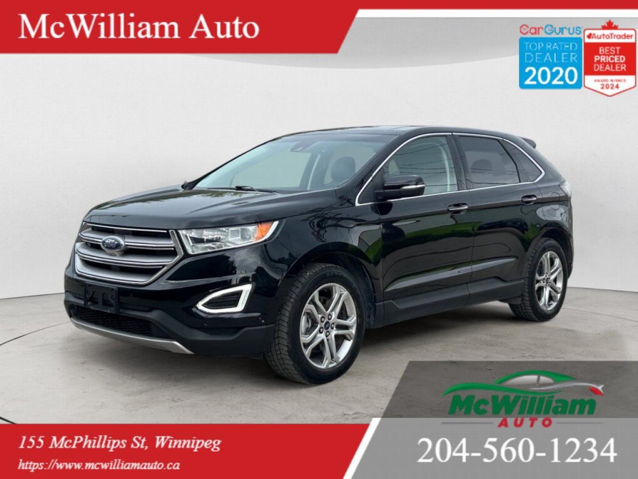 Used 2017 Ford Edge Titanium AWD |HTD & A/C SEATS|BACK UP CAM|PANO ROOF| for sale in Winnipeg, MB