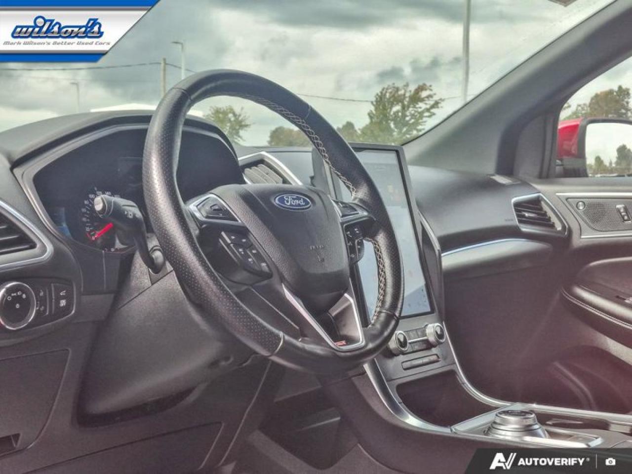 2023 Ford Edge ST AWD | Split Leather/Suede | Cruise | Heated Wheel + Seats | 20" Alloys | and More ! Photo