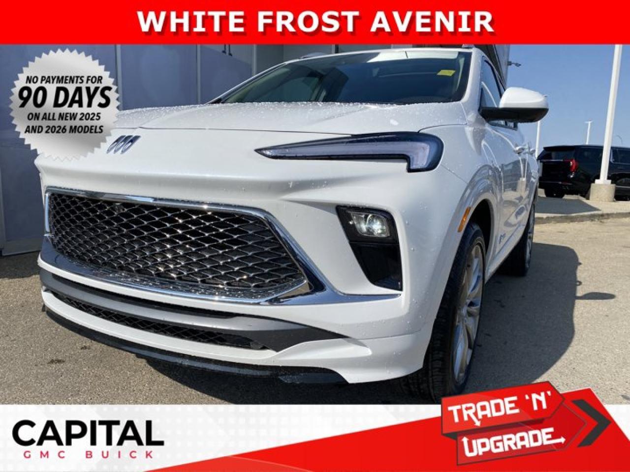 This 2026 ENCORE GX AVENIR is the definition of a luxury AWD SUV. With options like Avenir Technology & Convenience Packages, MASSIVE 11 diagonal HD color touchscreen, 360 Cam, Adaptive Cruise Control, Heated Seats, Heated Steering, Power Panoramic Sunroof, Rear Streaming Mirror, Back-Up Camera, Driver Confidence Package (All the safety features) and so much more... CALL NOWAsk for the Internet Department for more information or book your test drive today! Text 825-445-0521 for fast answers at your fingertips!AMVIC Licensed Dealer - Licence Number B1044900Disclaimer: All prices are plus taxes and include all cash credits and loyalties. See dealer for details. AMVIC Licensed Dealer # B1044900