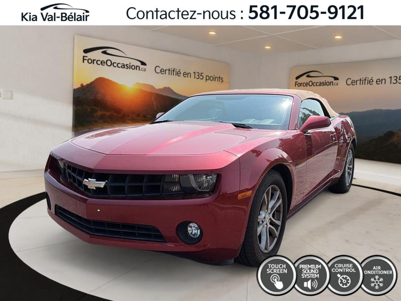 Used 2013 Chevrolet Camaro 1LT *DECAPOTABLE *V6 *323HP *CRUISE *CAMERA *GPS *A/C for sale in Québec, QC