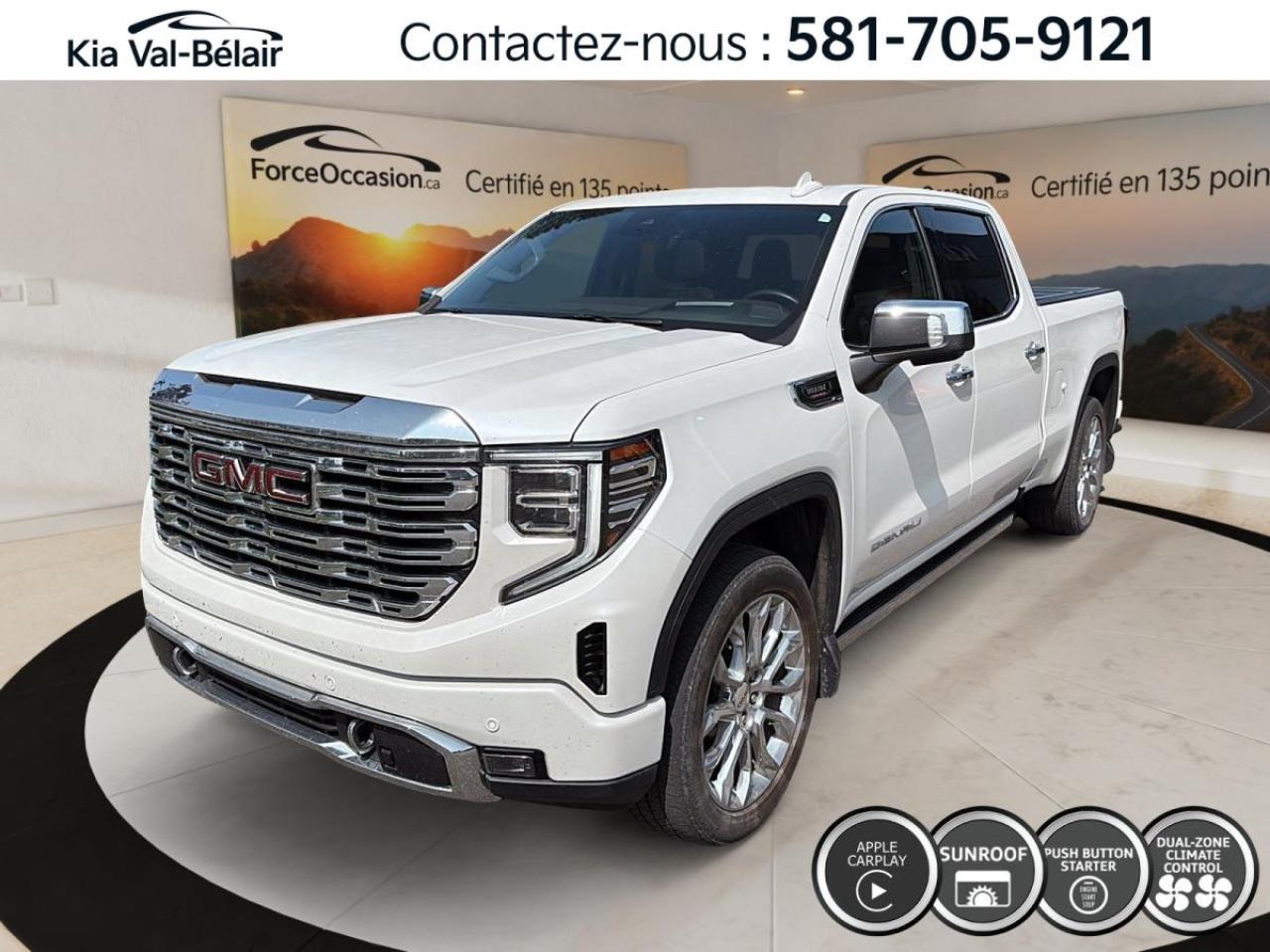 Used 2023 GMC Sierra 1500 DENALI *4X4 *V6 *TURBO *DIESEL *305HP *CUIR *TOIT *BOSE for sale in Québec, QC