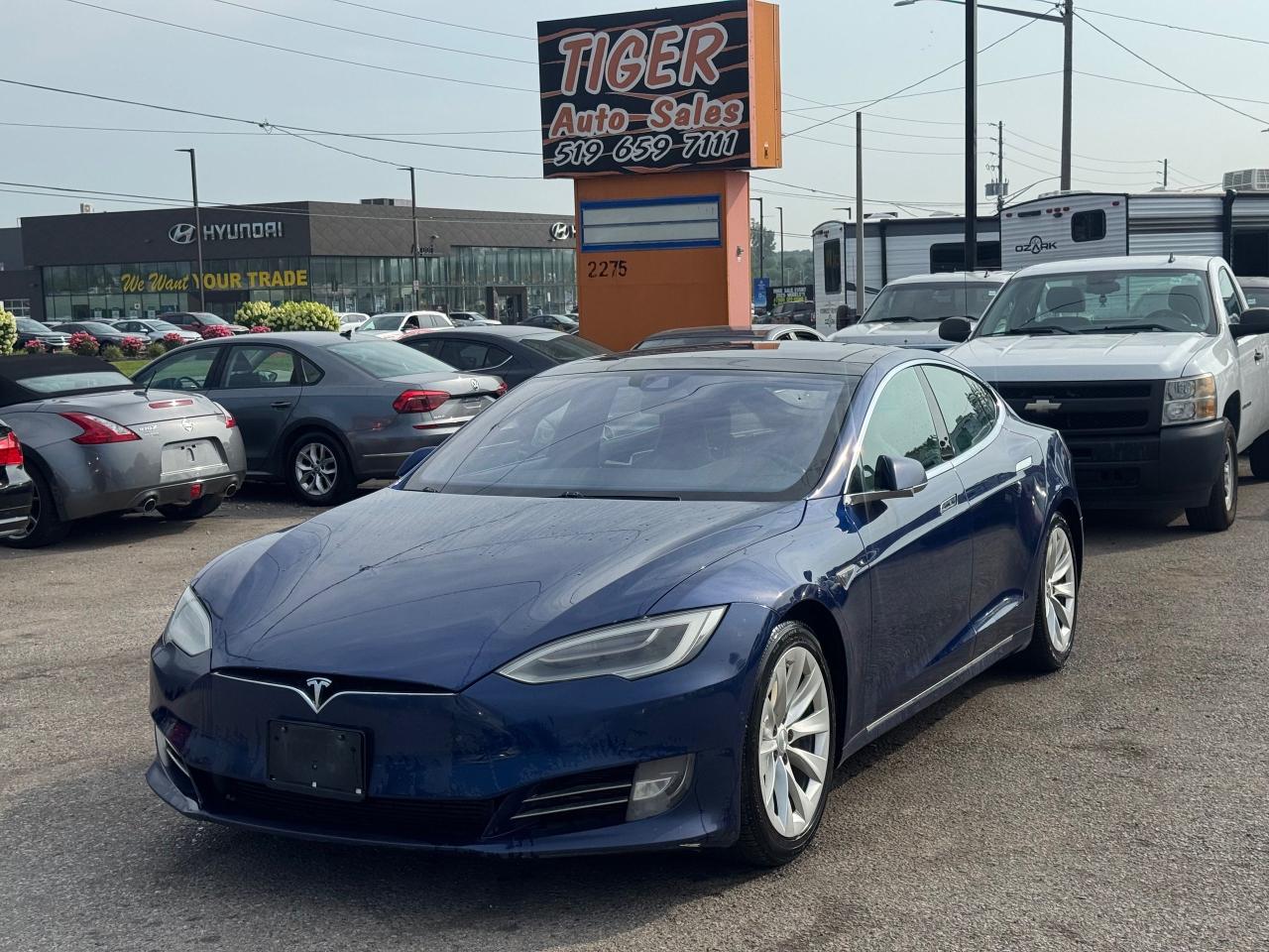 Used 2016 Tesla Model S AS IS, 90D, EX TESLA SERVICE, BLUE, NO REAR SEATS for sale in London, ON
