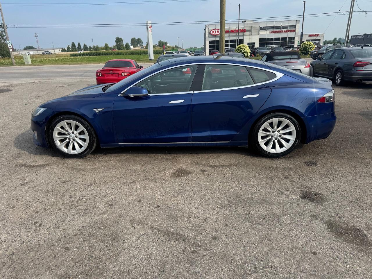 2016 Tesla Model S AS IS, 90D, EX TESLA SERVICE, BLUE, NO REAR SEATS - Photo #2
