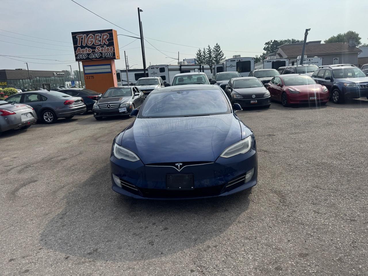 2016 Tesla Model S AS IS, 90D, EX TESLA SERVICE, BLUE, NO REAR SEATS - Photo #8