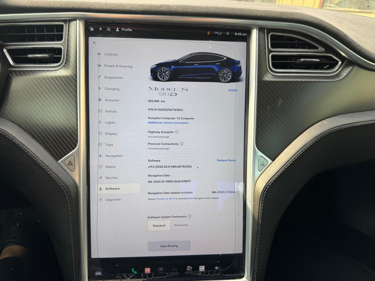 2016 Tesla Model S AS IS, 90D, EX TESLA SERVICE, BLUE, NO REAR SEATS - Photo #15