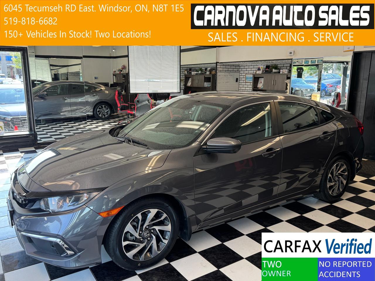 2019 Honda Civic EX+New Tires+Brakes+Adaptive Cruise+CLEAN CARFAX Photo