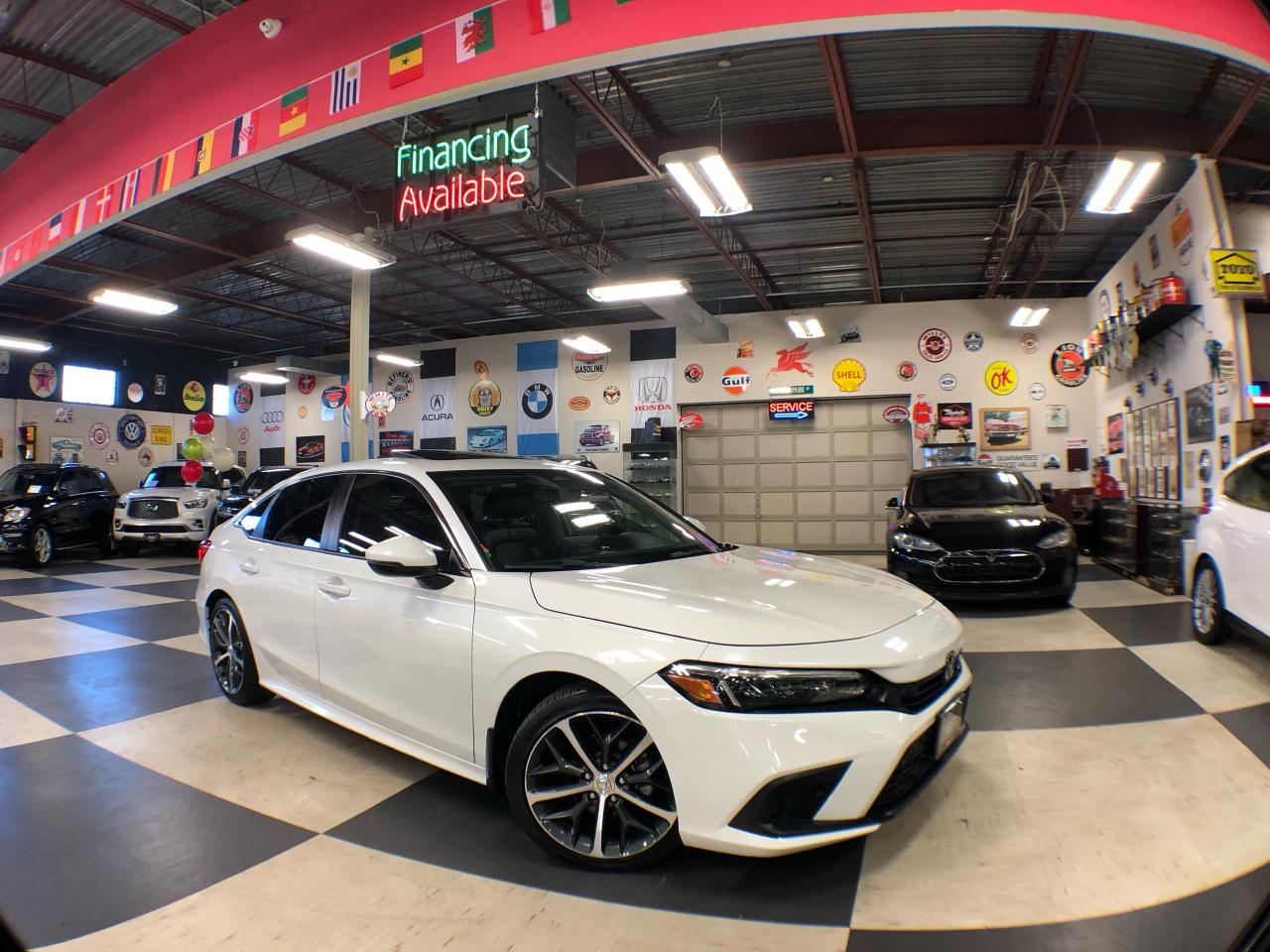 Used 2022 Honda Civic TOURING AUT0 NAVI LEATHER SUNROOF CAMERA B/SPOT for sale in North York, ON
