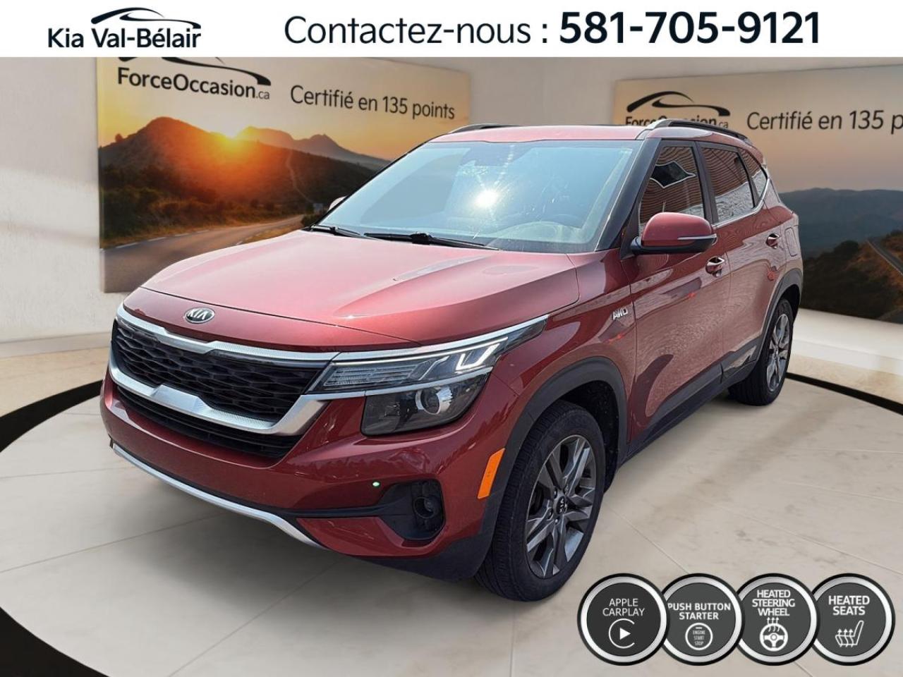Used 2021 Kia Seltos EX AWD * TOIT * CARPLAY * CRUISE * for sale in Québec, QC