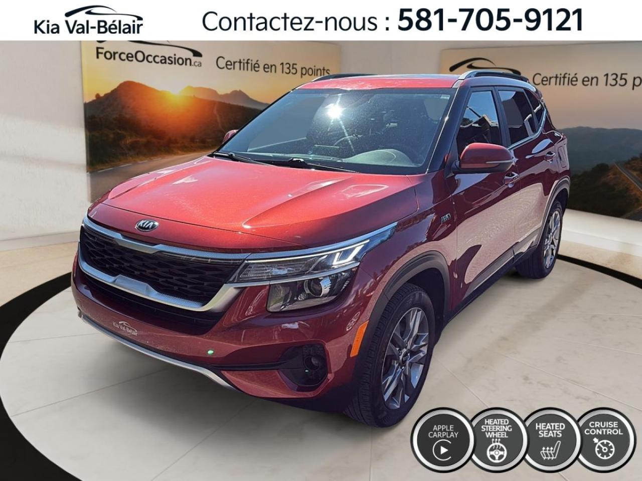 Used 2021 Kia Seltos EX *AWD *TOIT *CUIR *CAMERA *CARPLAY *SIEGES CHAUFF for sale in Québec, QC