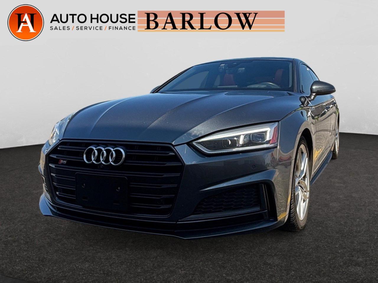 Used 2019 Audi S5 Sportback Technik BACKUP/FRONT CAMERA RED INTERIOR MEMORY SEATS PARKING ASSIST for sale in Calgary, AB