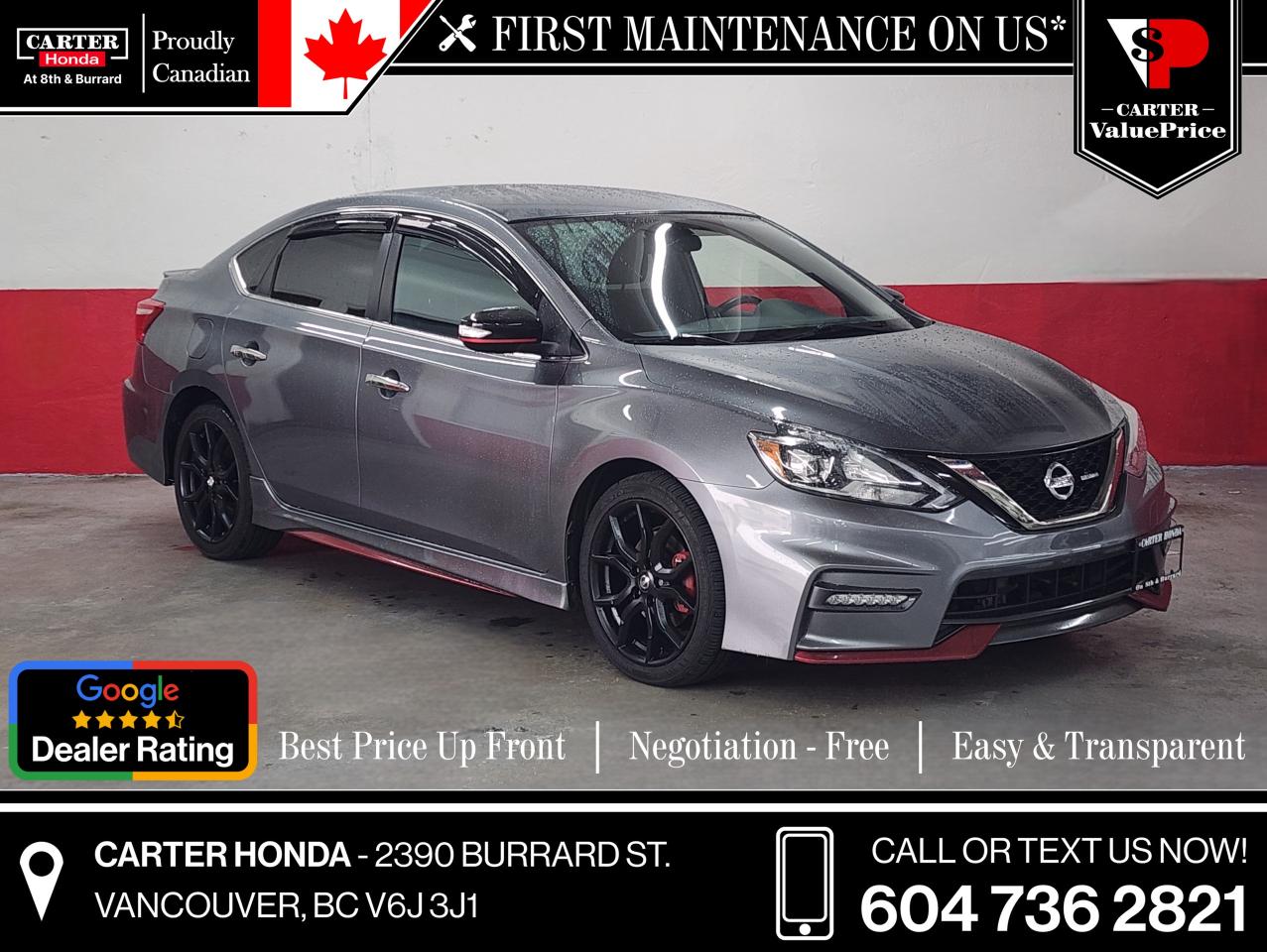 Used 2017 Nissan Sentra SENTRA NISMO GPS, BACKUP CAM, BLUETOOTH for sale in Vancouver, BC
