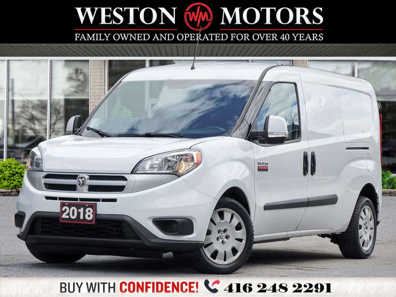 2018 RAM ProMaster City SLT*REVCAM*SHELVING*POWER WINDOWS