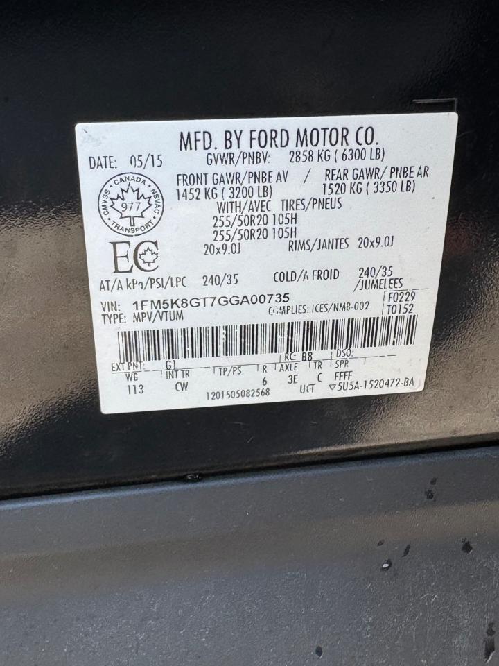 2016 Ford Explorer Sport, WELL MAINTAINED, 7 PASSENGER, CERTIFIED - Photo #19