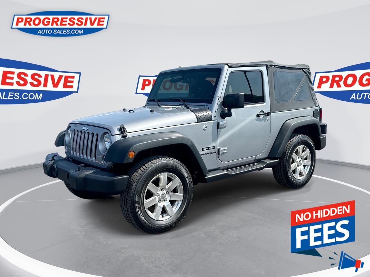 Used 2016 Jeep Wrangler Sport - Cruise Control -  Removable Top for sale in Sarnia, ON