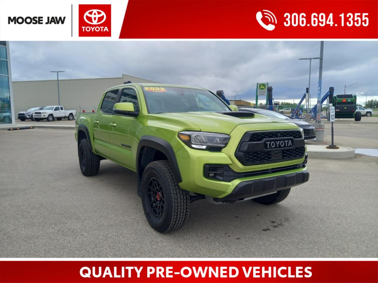 Used 2022 Toyota Tacoma TRD PRO PACKAGE WITH ONLY 54,776 KMS!!, LIME RUSH GREEN METALLIC PAINT for sale in Moose Jaw, SK