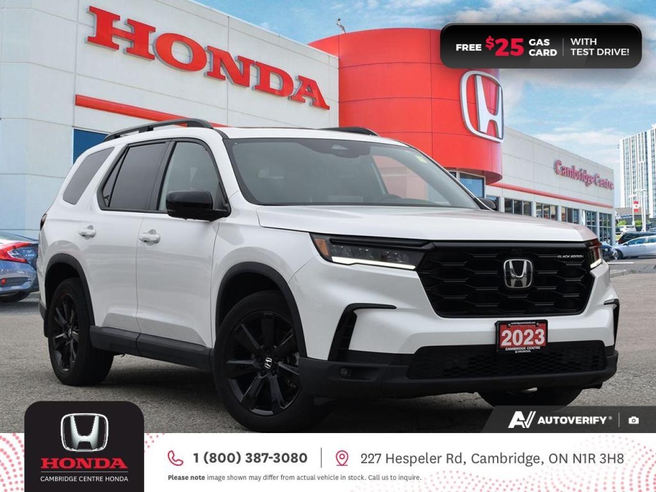 Used 2023 Honda Pilot Black Edition APPLE CARPLAY™/ANDROID AUTO™ | POWER SUNROOF | REARVIEW CAMERA for sale in Cambridge, ON