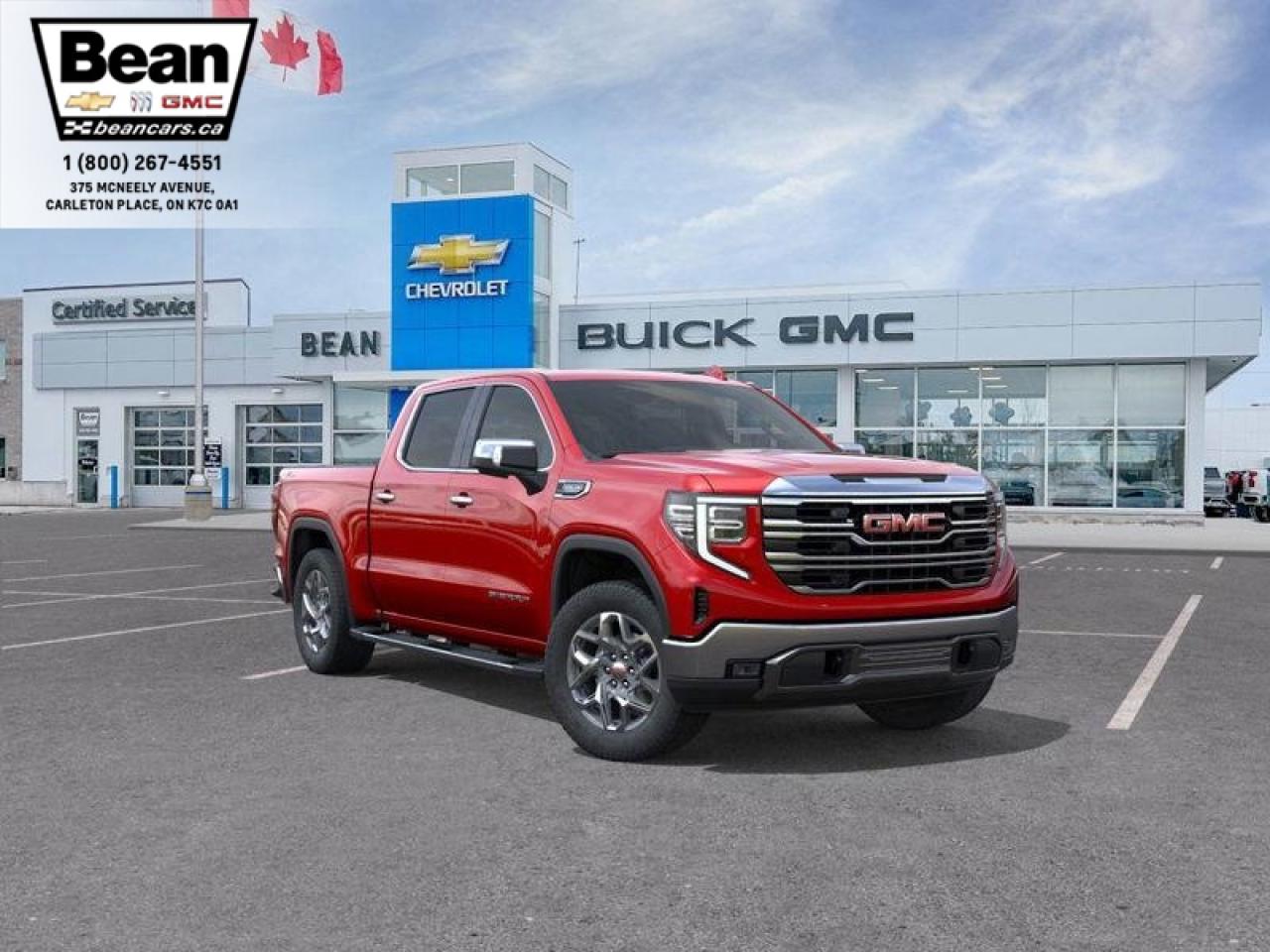 New 2025 GMC Sierra 1500 SLT 5.3L V8 WITH REMOTE START/ENTRY, HEATED SEATS, HEATED STEERING WHEEL, VENTILATED SEATS, ADAPTIVE CRUISE CONTROL, BOSE SPEAKER SYSTEM for sale in Carleton Place, ON
