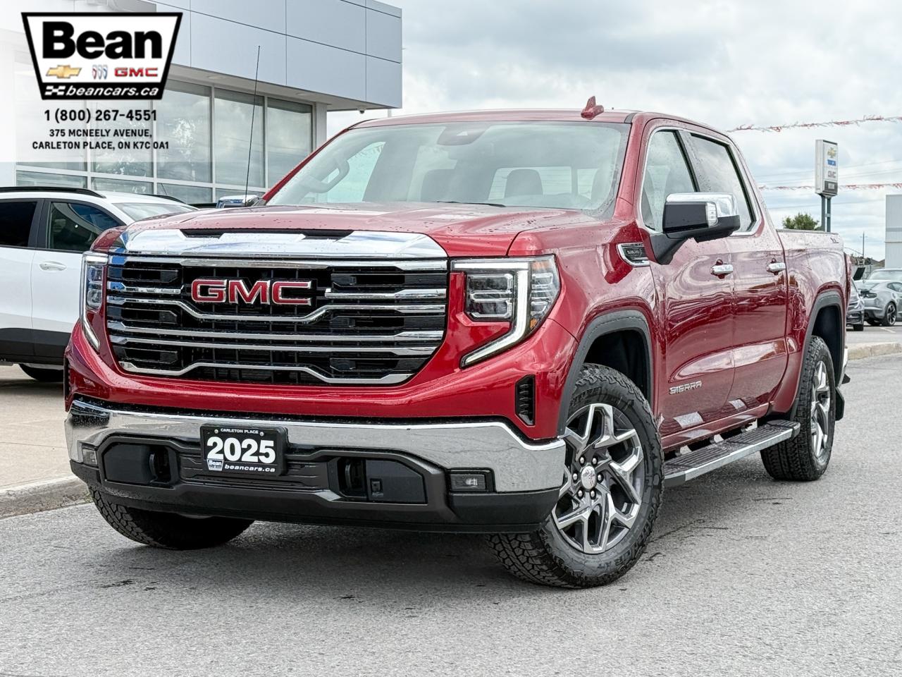 New 2025 GMC Sierra 1500 SLT 5.3L V8 WITH REMOTE START/ENTRY, HEATED SEATS, HEATED STEERING WHEEL, VENTILATED SEATS, ADAPTIVE CRUISE CONTROL, BOSE SPEAKER SYSTEM for sale in Carleton Place, ON